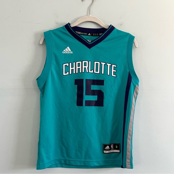 Charlotte Hornets Kemba Walker Adidas Teal NBA Youth Basketball Jersey - Picture 2 of 6
